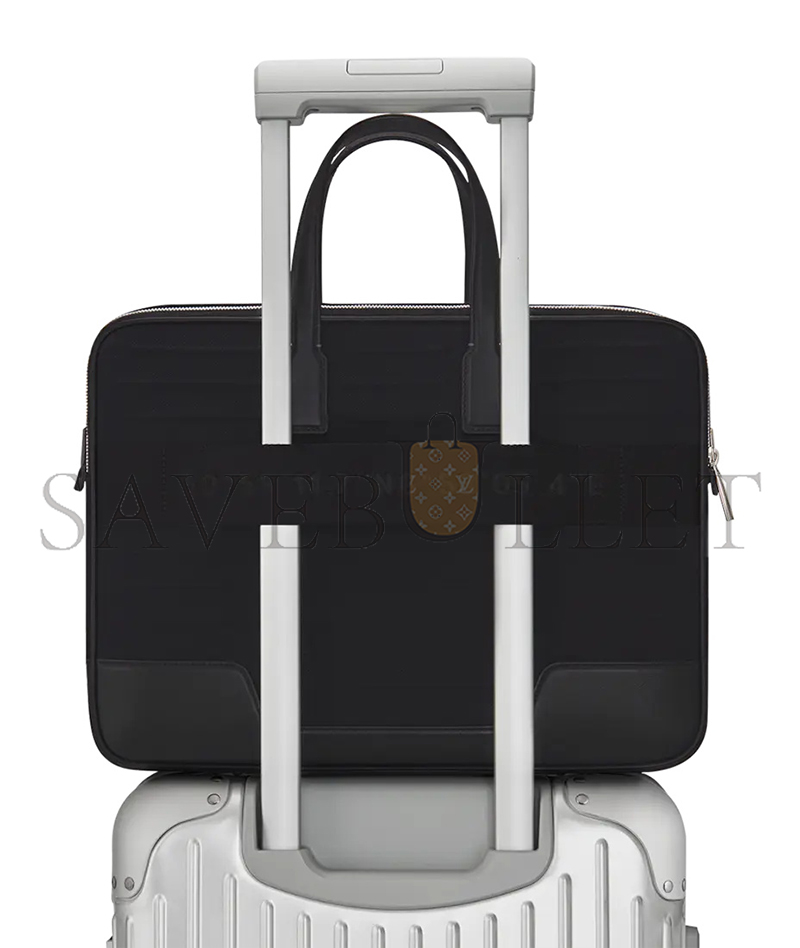 RIMOWA NEVER STILL CANVAS BRIEFCASE BLACK (40*30*7.5cm)